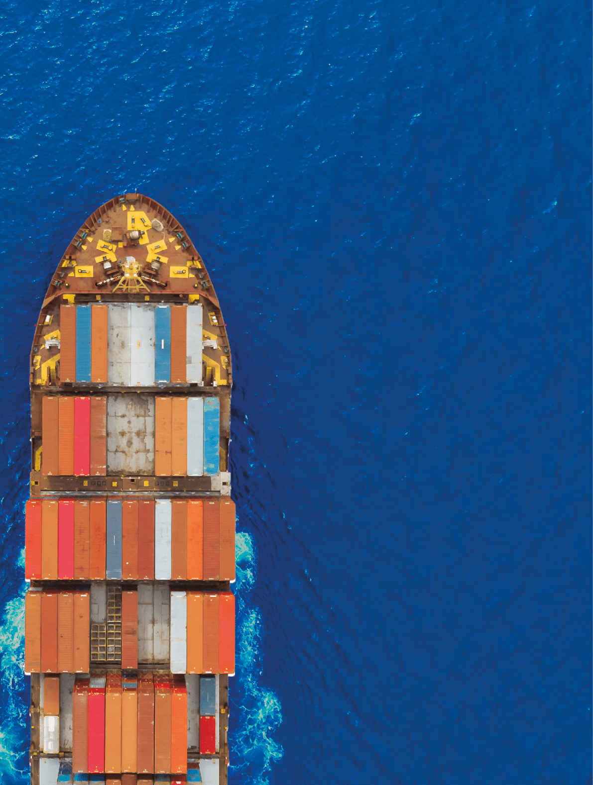 aerial top view container ship runing have wave in green sea, bangkok, thailand.